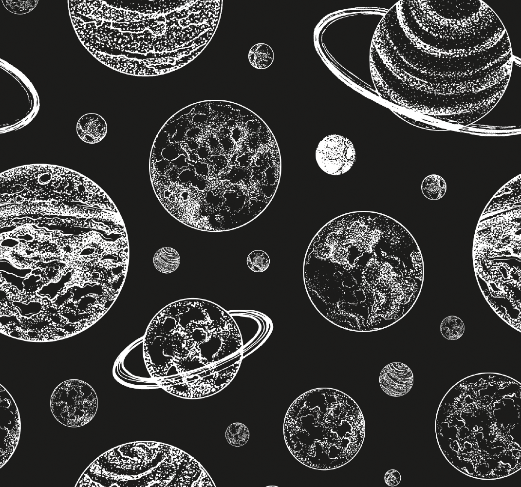 Vinyl teppich sterne schwarz und weiß raum - TenStickers