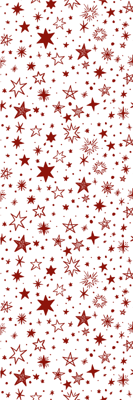 Vinyl teppich sterne in rotem aquarelldesign - TenStickers