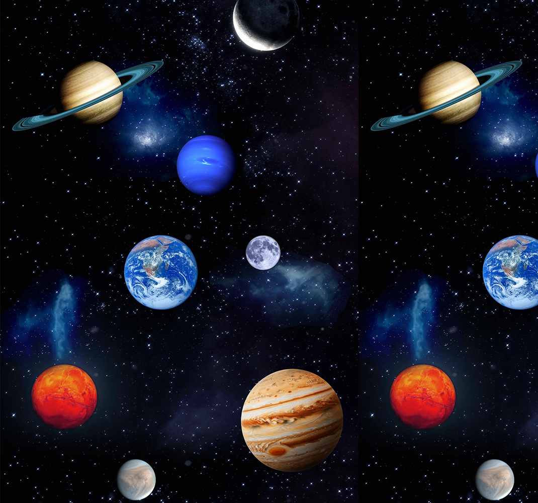 Vinyl teppich sterne universum weltraum planeten - TenStickers