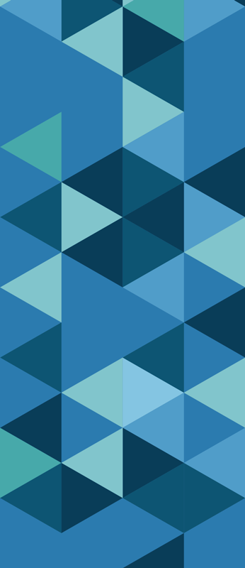Vinyl teppich geometrisch quadrate blau - TenStickers
