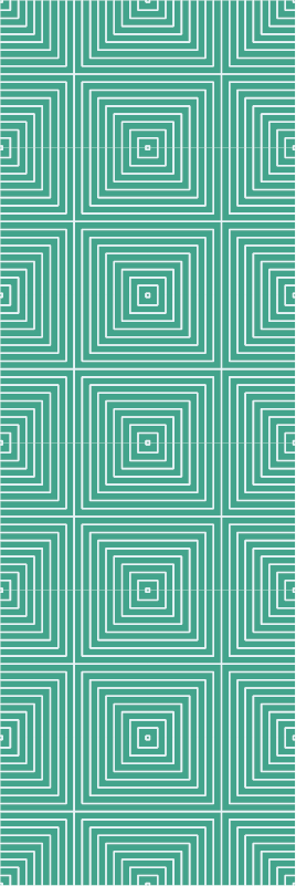 Vinyl teppich geometrisch grünes quadrat muster - TenStickers