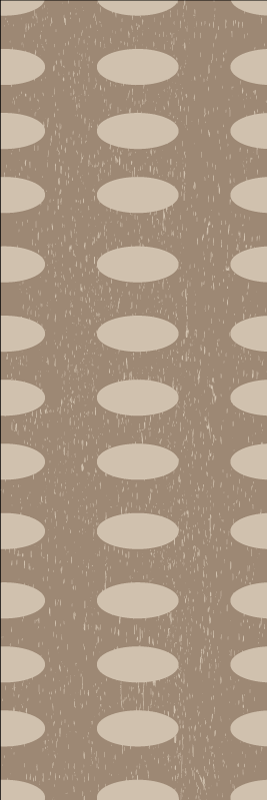 Vinyl teppich geometrisch braunes kreis muster - TenStickers