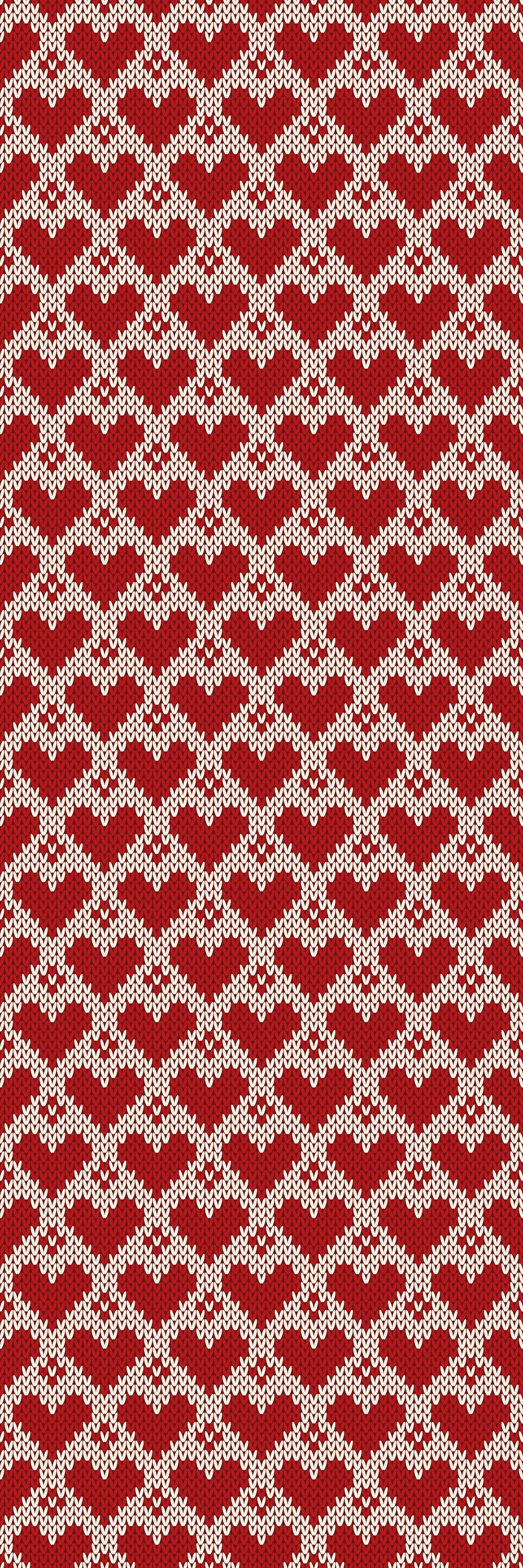 Vinyl teppich weihnachten mit strickpullover herzmuster - TenStickers