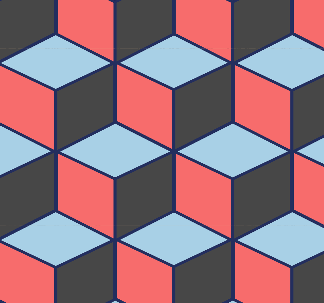 Vinyl teppich schlafzimmer mit 3d geometrischen quadraten - TenStickers