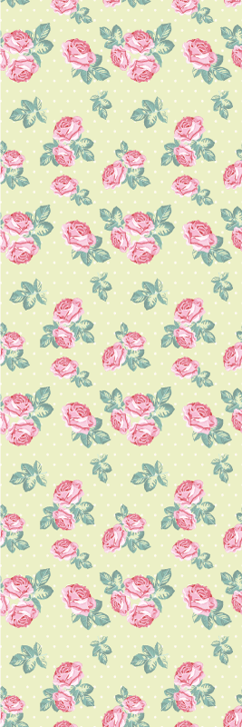 Vinyl teppich schlafzimmer im shabby chic mit punkten - TenStickers