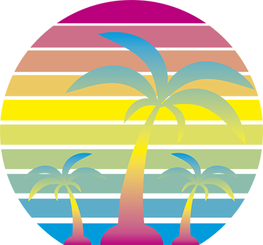 Vinyl teppich natur 80er jahre vintage sonnenuntergang - TenStickers