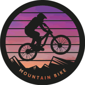 Vinyl teppich natur für mountainbiker in den bergen - TenStickers
