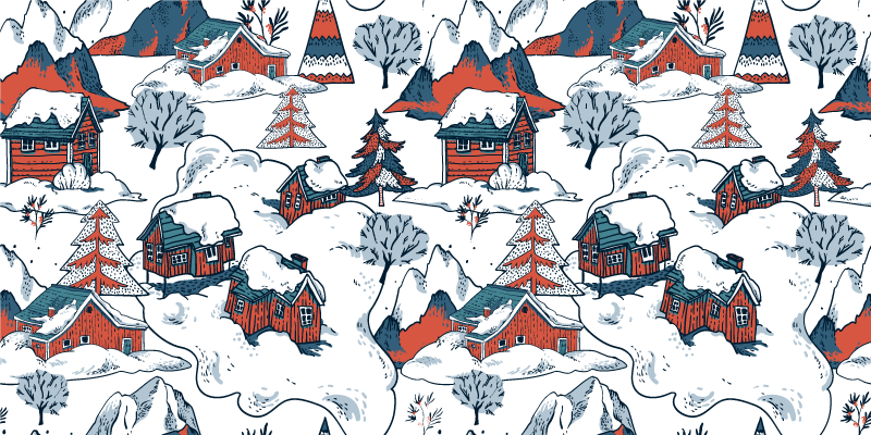 Vinyl teppich natur polnische berge - TenStickers