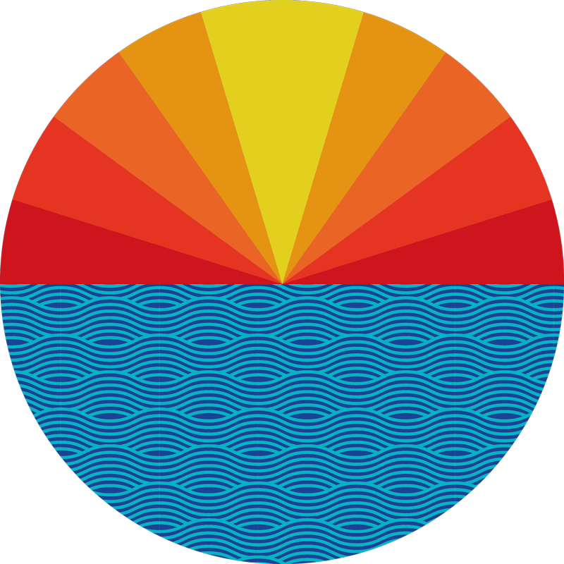 Vinyl teppich natur retro meer sonnenuntergang - TenStickers