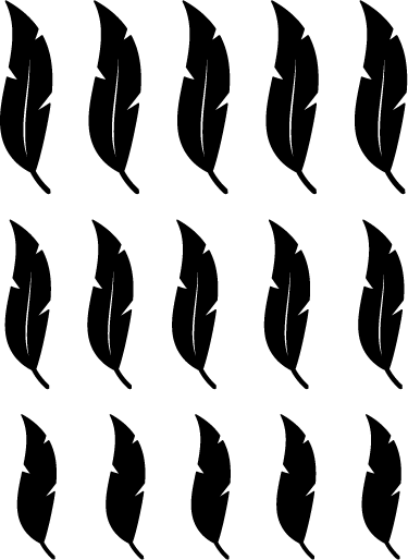 Vinyl teppich natur mit schwebenden federmustern - TenStickers