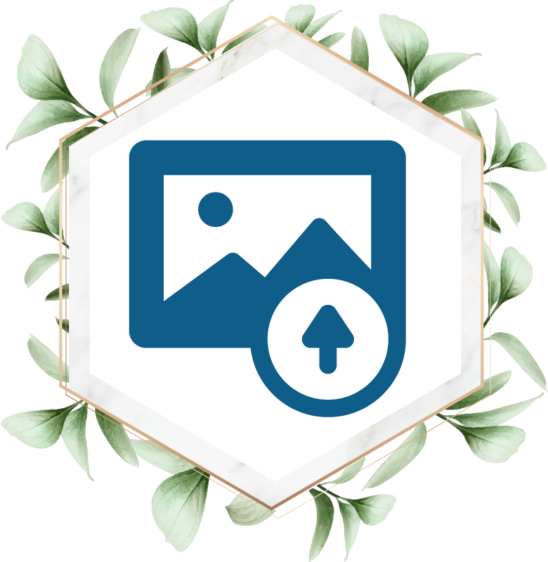 Vinyl teppich natur frau mit blättern - TenStickers