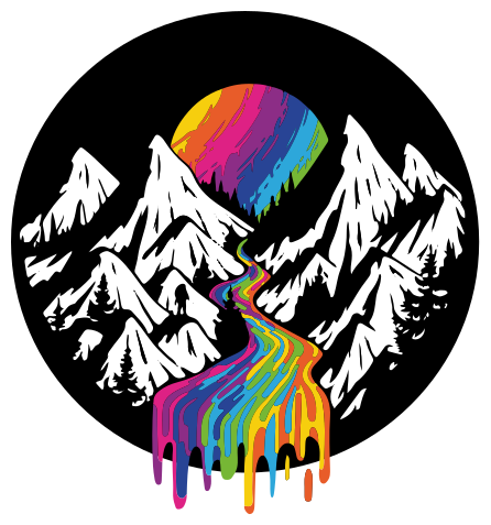 Vinyl teppich natur regenbogen berglandschaft - TenStickers