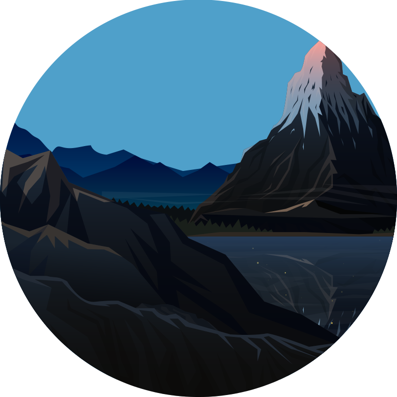 Vinyl teppich natur berglandschaft ansicht - TenStickers