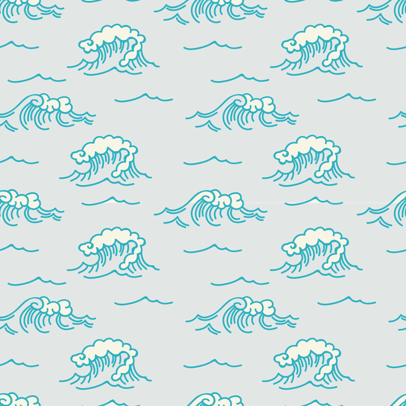 Vinyl teppich natur wellenmuster design - TenStickers