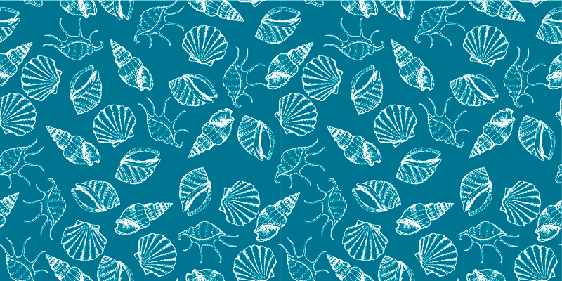 Vinyl teppich natur muschelstil - TenStickers