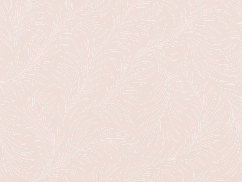 Vinyl teppich schlafzimmer in sanftem rosa botanisch - TenStickers