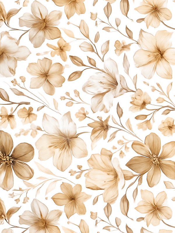 Vinyl teppich schlafzimmer mit realistischem blumenmuster - TenStickers