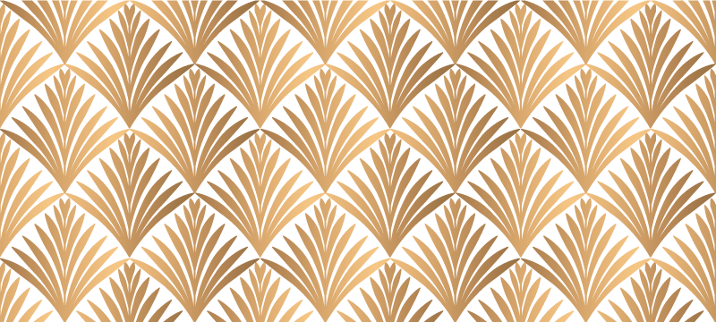 Vinyl teppich geometrisch geometrisches blatt - TenStickers