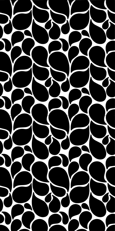 Vinyl teppich geometrisch wassertropfen design - TenStickers