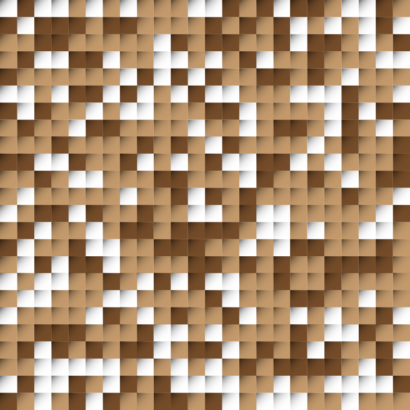 Vinyl teppich geometrisch braune quadrate - TenStickers