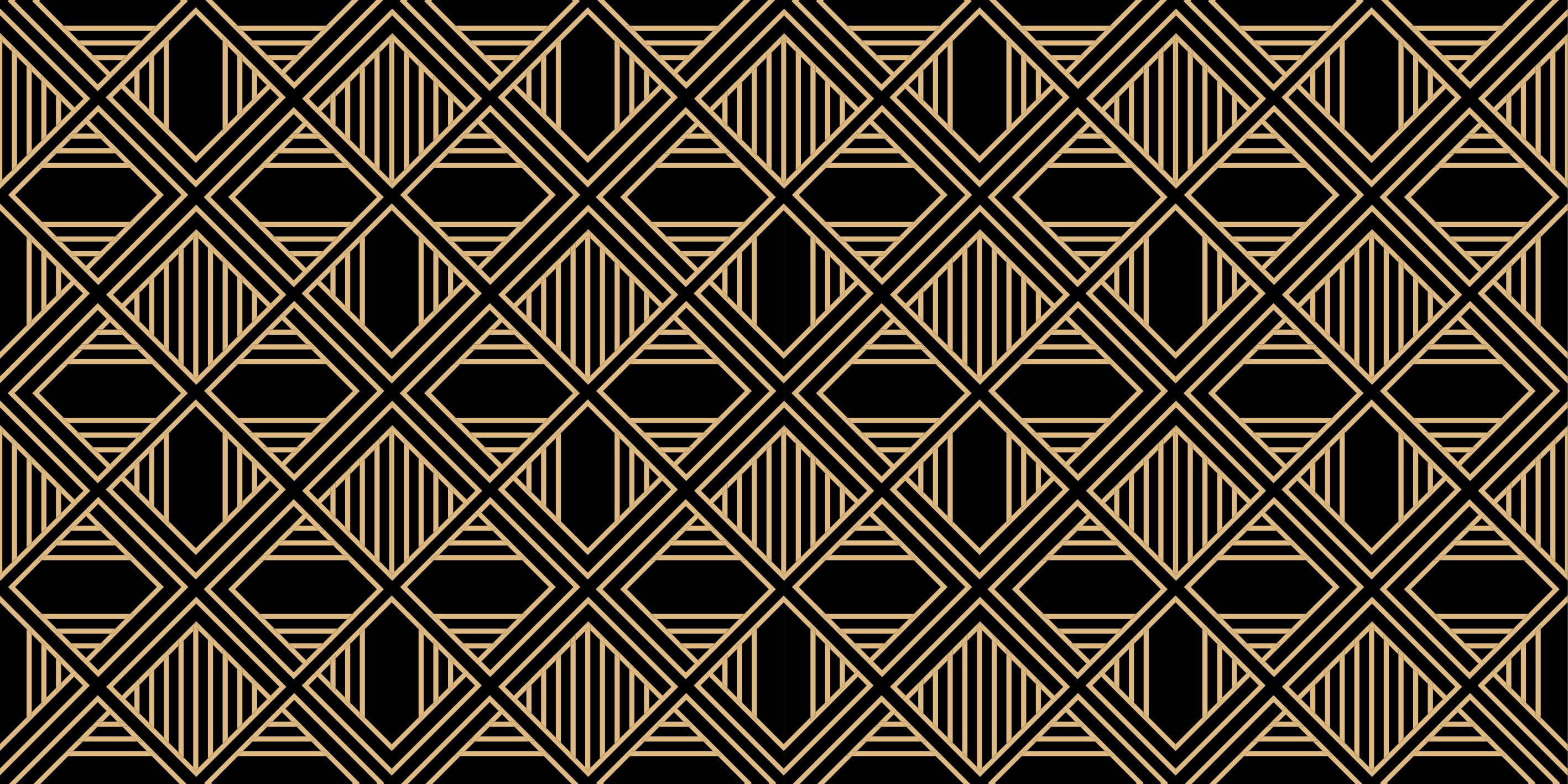 Vinyl teppich geometrisch im art deco gatsby stil - TenStickers