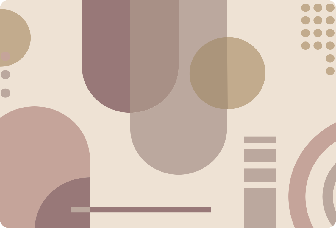 Vinyl teppich geometrisch in brauner moderner kunst - TenStickers