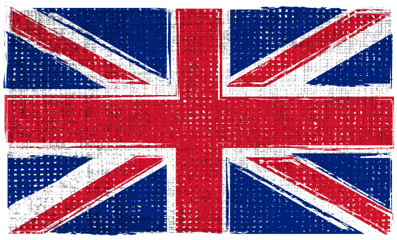 Vinyl teppich geometrisch uk grunge-flagge - TenStickers