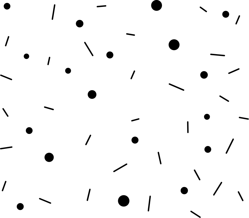 Vinyl teppich geometrisch kreise und linien konfetti - TenStickers