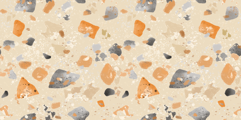 Vinyl teppich geometrisch in monochromem terrazzo-muster - TenStickers