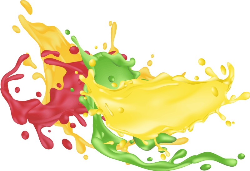 Vinyl teppich geometrisch mit spritzigen farben - TenStickers