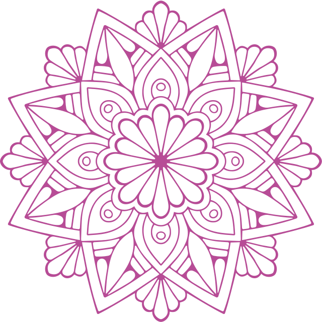 Vinyl teppich geometrisch mit aufwendigem pflanzenmuster - TenStickers