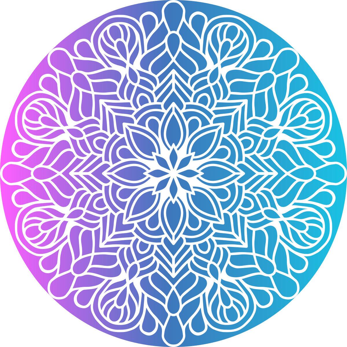 Vinyl teppich geometrisch mit lebhaftem kreismuster - TenStickers