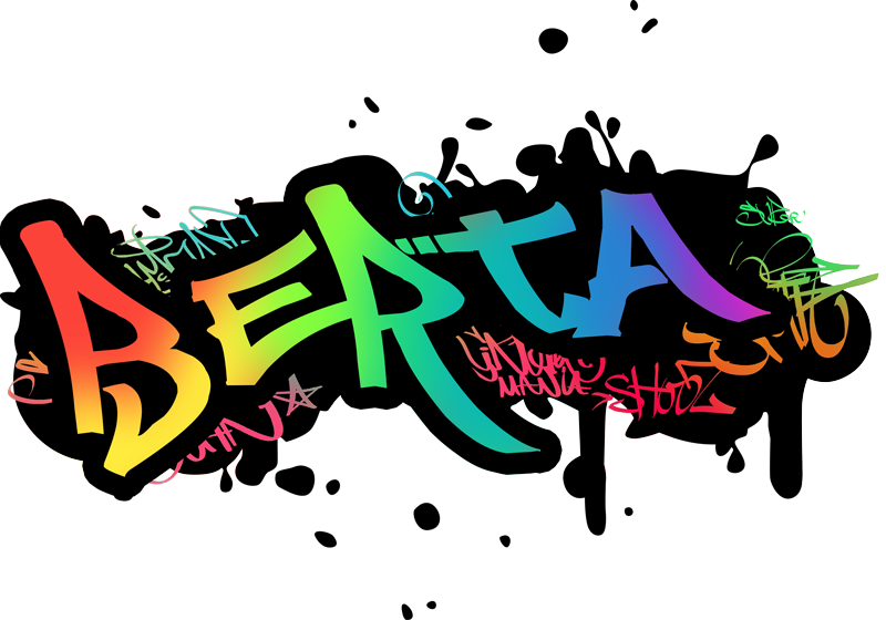 Vinyl teppich kinderzimmer personalisierbares graffiti - TenStickers