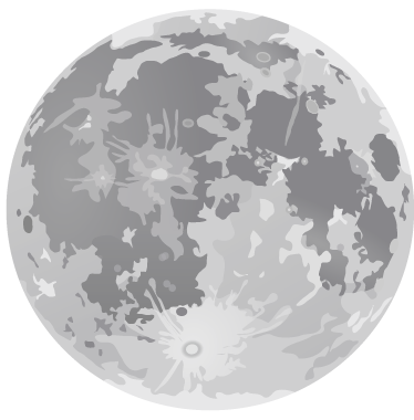 Vinyl teppich kinderzimmer vollmond - TenStickers
