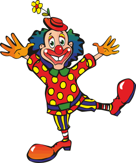 Vinyl teppich kinderzimmer bunter tanzender clown - TenStickers