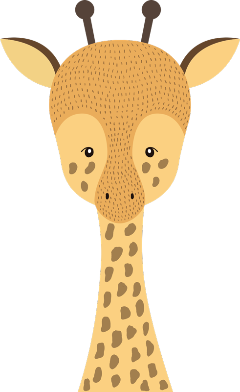 Vinyl teppich kinderzimmer giraffenbaby design - TenStickers