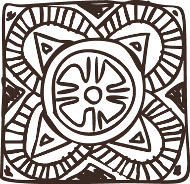 Vinyl teppich schlafzimmer ethnische blumenfliesen - TenStickers