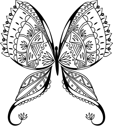 Vinyl teppich schlafzimmer anmutiger schmetterling - TenStickers