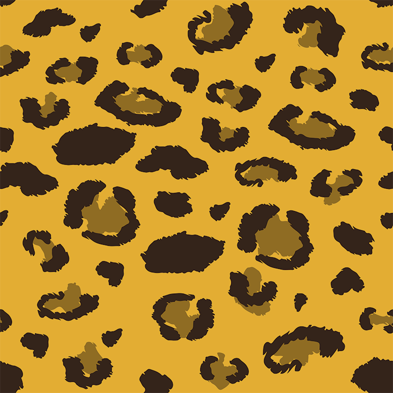 Vinyl teppich schlafzimmer leopardenmuster - TenStickers