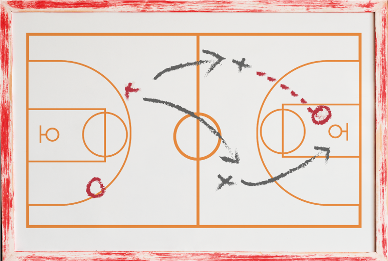 Vinyl teppich spiele sportspiel coach - TenStickers