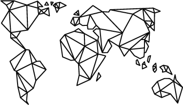 Vinyl teppich weltkarte origami dekorationsmappe - TenStickers