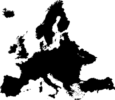 Vinyl teppich weltkarte mit kreidetafel europa - TenStickers