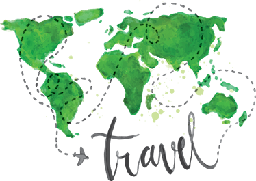 Vinyl teppich weltkarte dekorativer reisemapper - TenStickers