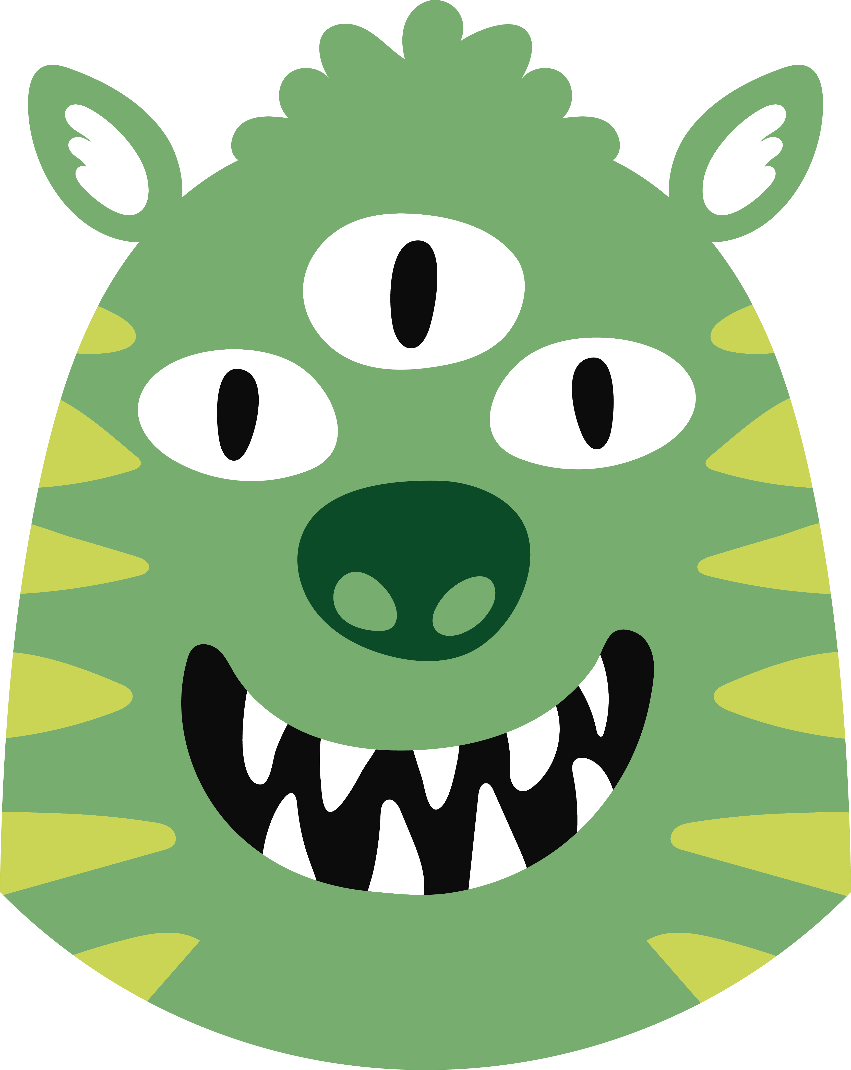 Vinyl teppich kinderzimmer fröhliches monster design - TenStickers