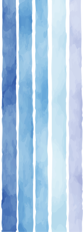 Vinyl teppich badezimmer mit blauem aquarellmuster - TenStickers