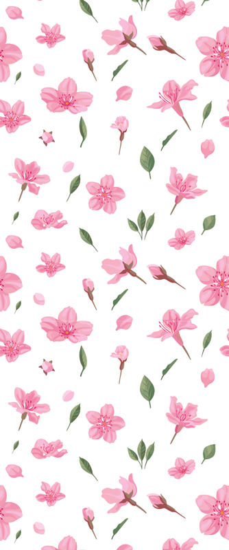 Vinyl teppich badezimmer aquarell pastellrosa blüten - TenStickers