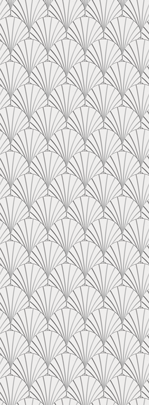 Vinyl teppich badezimmer art deco muschel muster - TenStickers