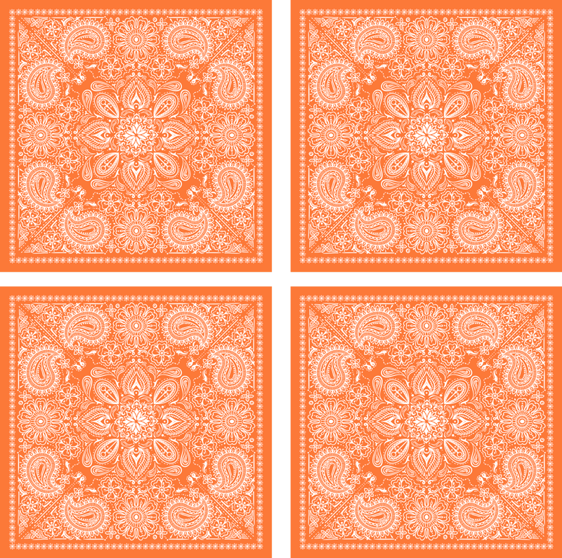 Vinyl teppich badezimmer paisley fliesenmuster - TenStickers