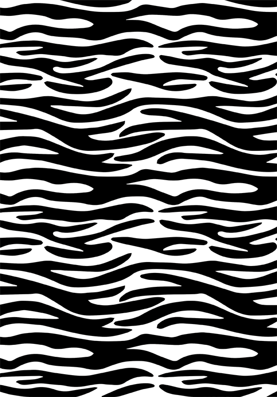 Vinyl teppich badezimmer mit zebra tierdruck - TenStickers