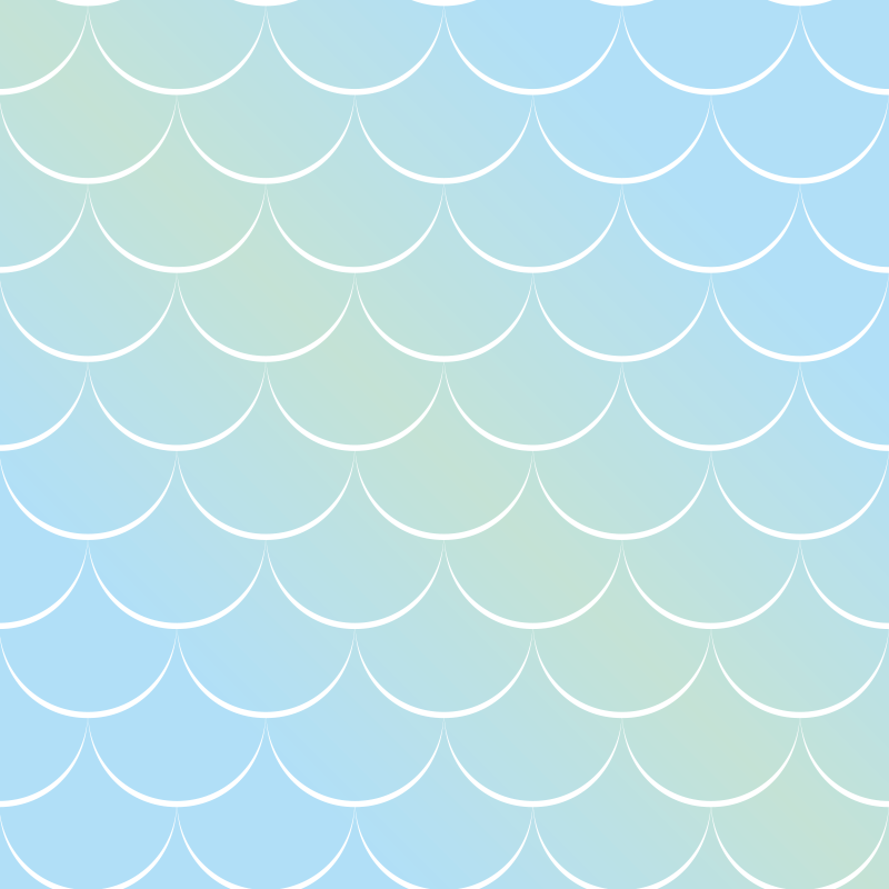 Vinyl teppich badezimmer mit pastellfarbenem schuppenmuster - TenStickers
